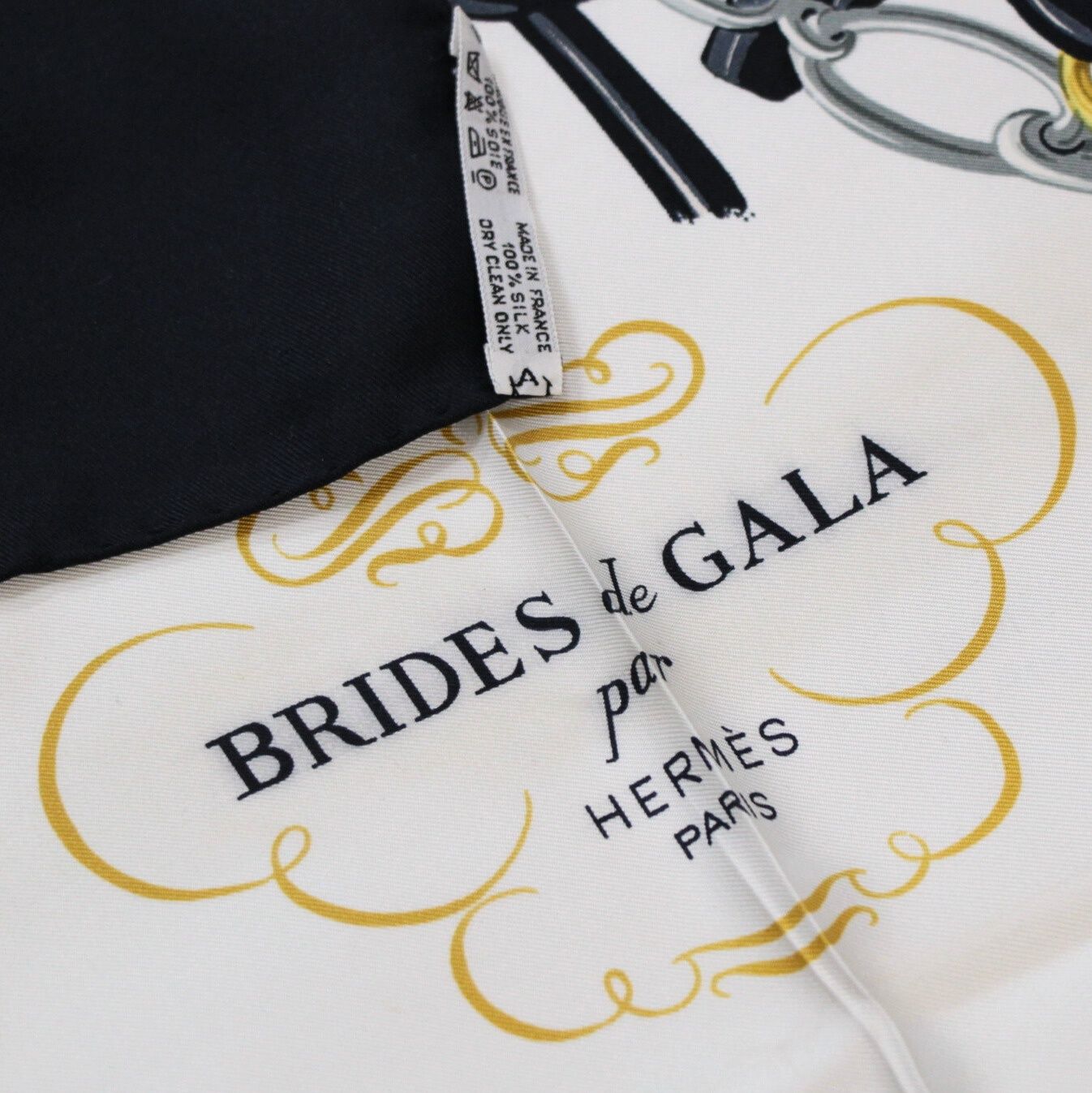 エルメス HERMES カレ90 大判スカーフ BRIDE de GALA 式典用の馬勒