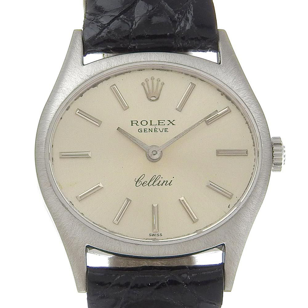 ROLEX】ロレックス チェリーニ ジュネーブ cal.1600 6618 K18ホワイト