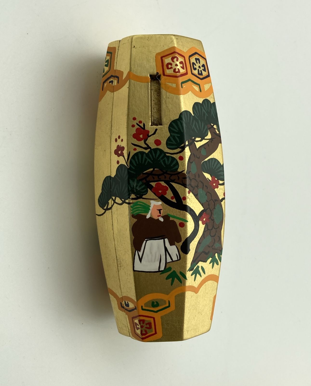 茶道具 ぶりぶり香合（こうごう） 智箱つき 中村湖彩作 美品！ 【公式