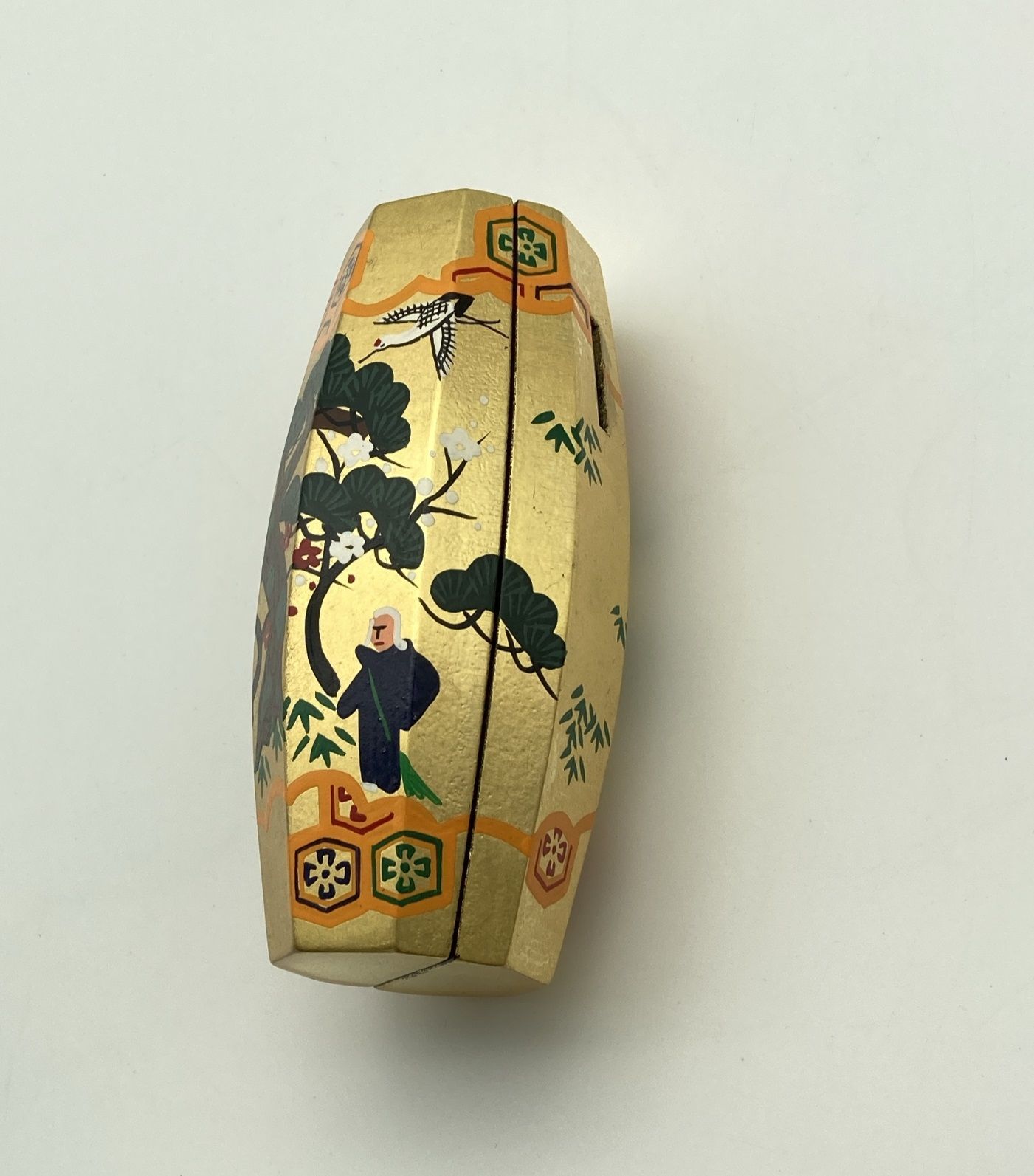 茶道具 ぶりぶり香合（こうごう） 智箱つき 中村湖彩作 美品！ 【公式