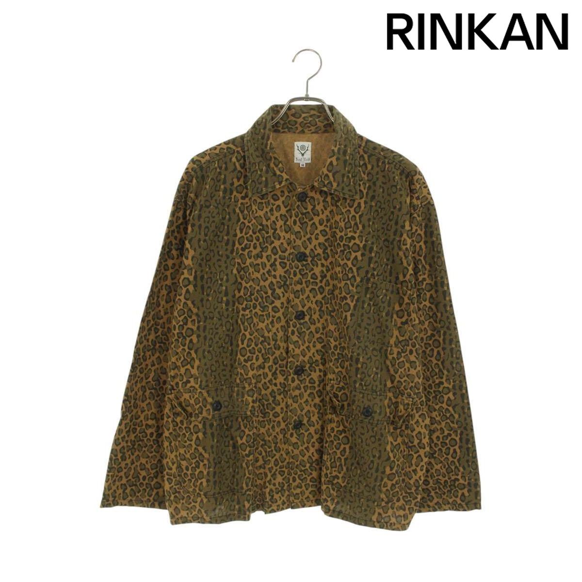 サウス2ウェスト8 サイズ:M  JO800 レオパード柄ハンティング長袖シャツ 中古 BS99 サウス2ウェスト8 JO800 レオパード柄ハンティング長袖シャツ メンズ M