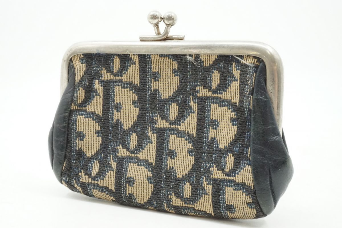 クリスチャン ディオール ヴィンテージ トロッター がま口 ミニ コイン