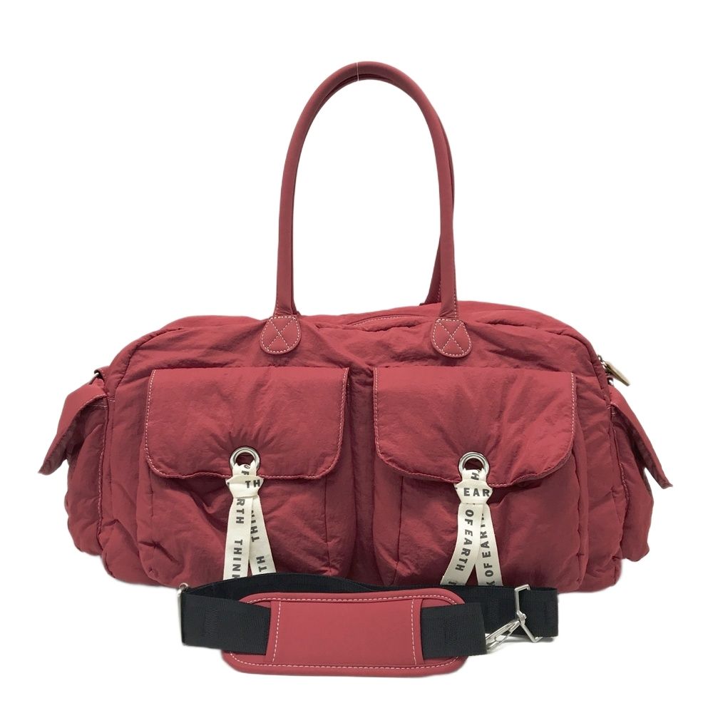 ✨極美品✨ONOFF オノフ　2wayボストンバッグ　キルティング　レッド ✨極美品✨ONOFF オノフ 2wayボストンバッグ キルティング レッド