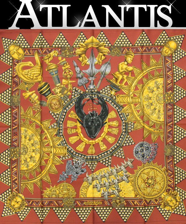 エルメス HERMES カレ90 大判スカーフ L'OR DES CHEFS 首長達の金