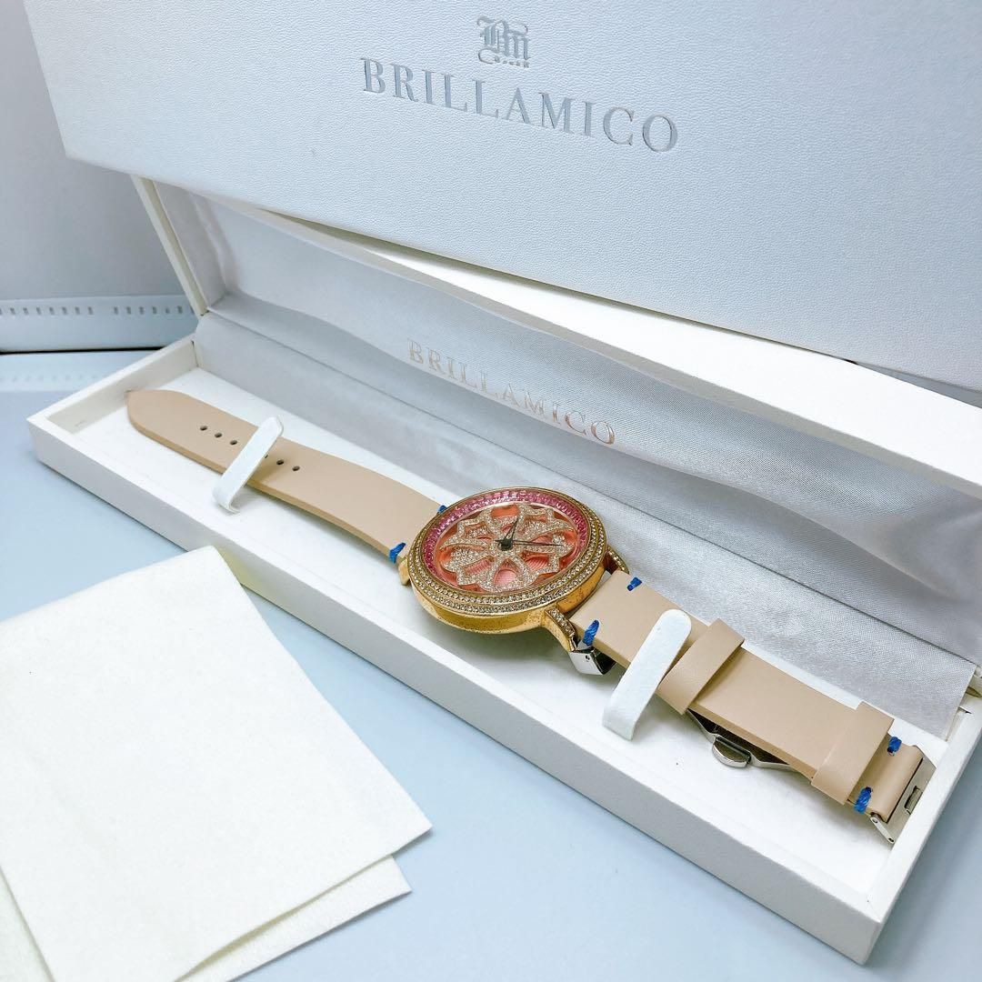 629 BRILLAMICO ブリラミコ　回転文字盤　ラウンド　ピンク　腕時計 629 BRILLAMICO ブリラミコ 回転文字盤 ラウンド ピンク 腕時計 - メルカリ