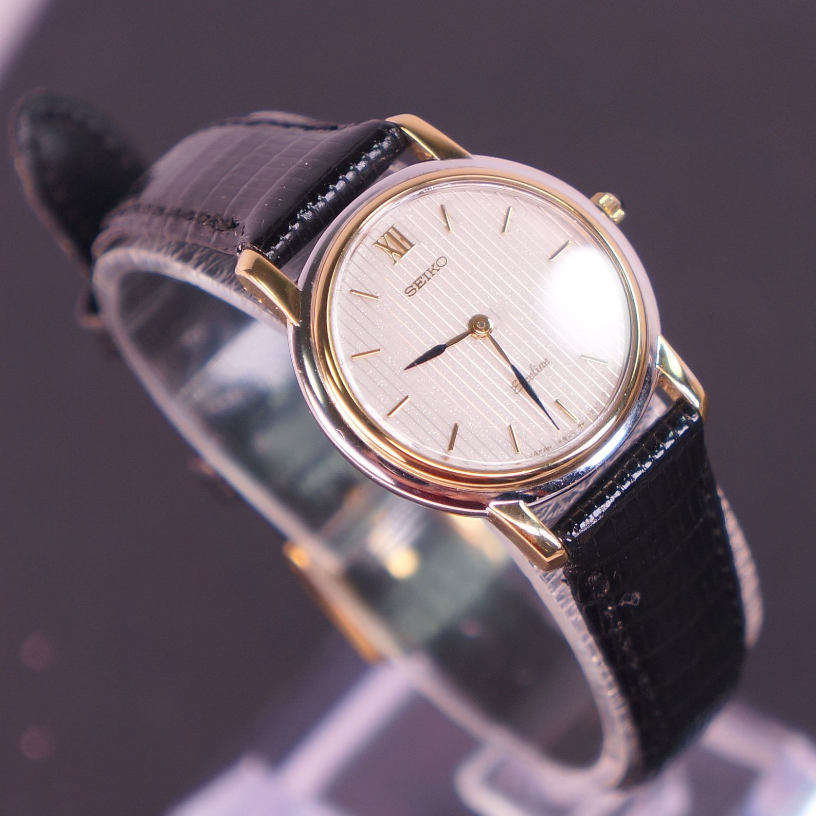 【電池交換済】セイコー　エクセリーヌ　1Pダイヤ　2E20-5180 クォーツ 楽天市場】電池交換済 SEIKO セイコー エクセリーヌ ダイヤモンド 2E20