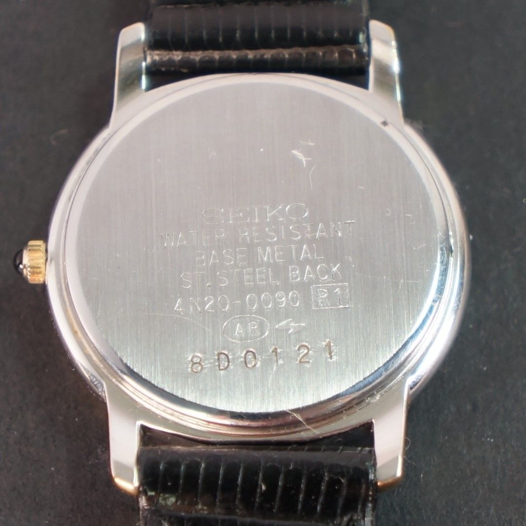 新品電池交換済み 希少 白蝶貝文字盤 SEIKO セイコー 腕時計 メンズ 