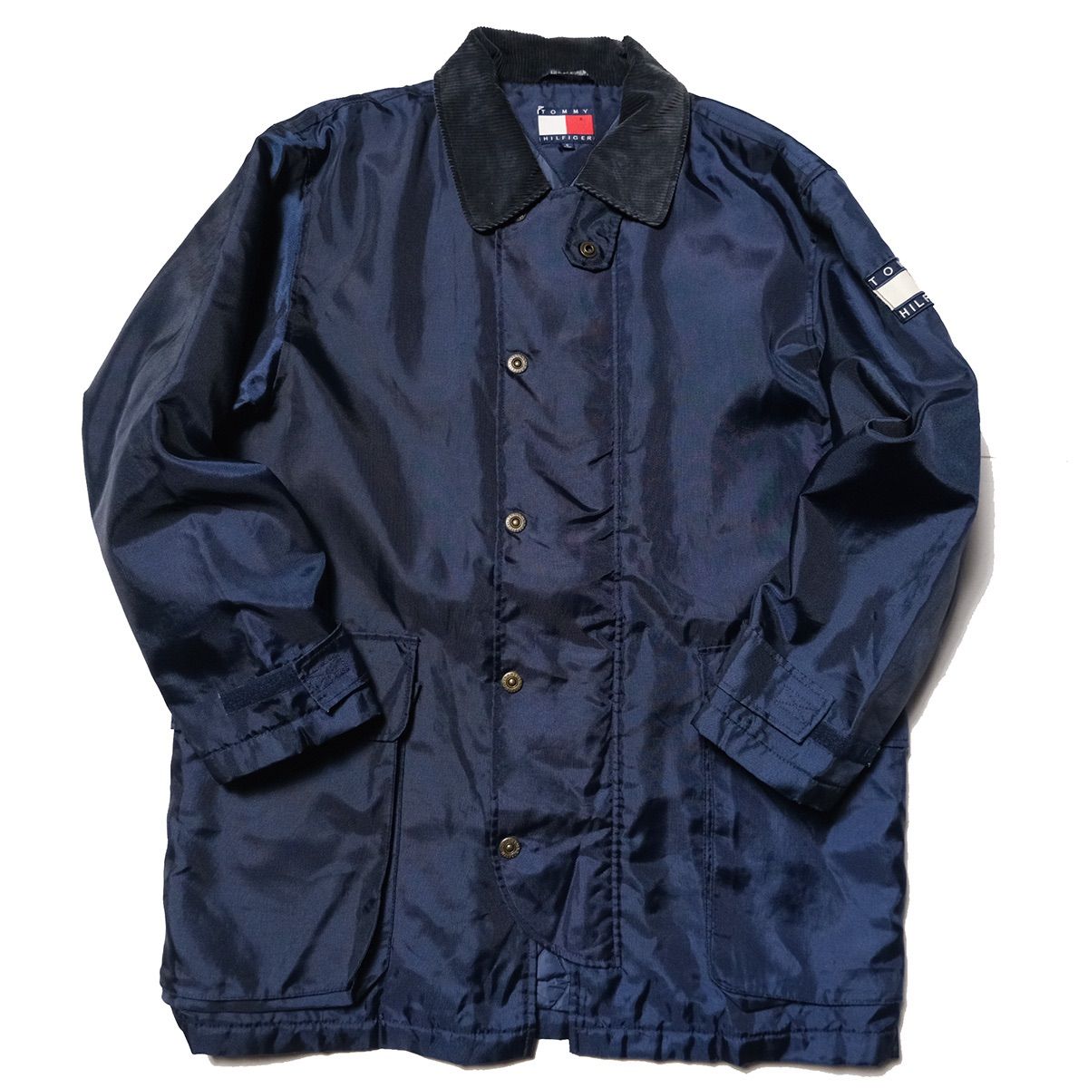 90's トミーヒルフィガー ナイロン ファイヤーマン ジャケット 紺 S