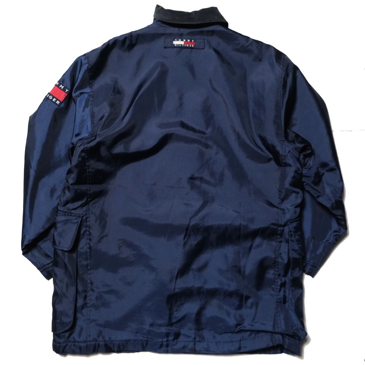 90s  ファイヤーマンジャケット トミーヒルフィガー 90's トミーヒルフィガー ナイロン ファイヤーマン ジャケット 紺 S