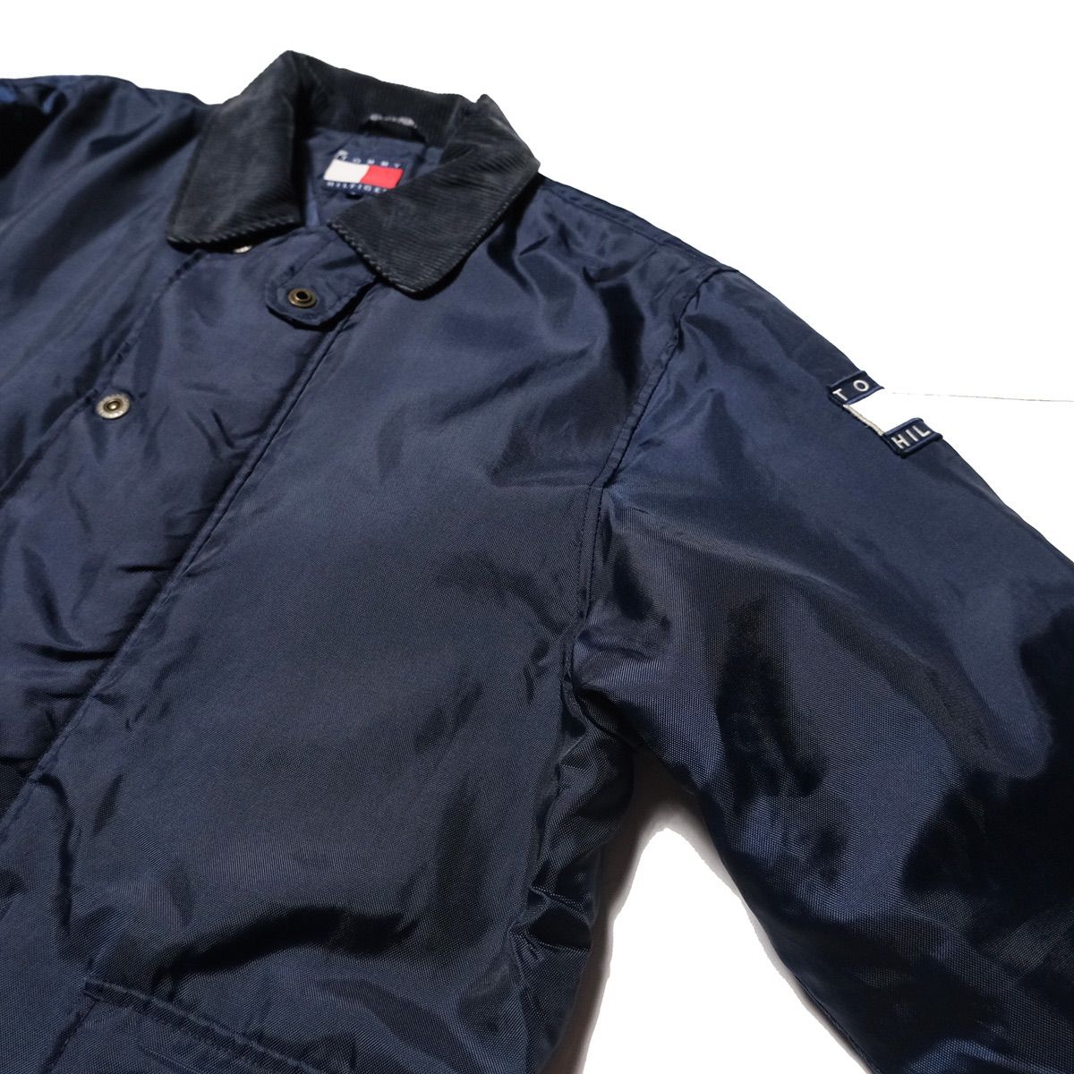 90's トミーヒルフィガー ナイロン ファイヤーマン ジャケット 紺 S
