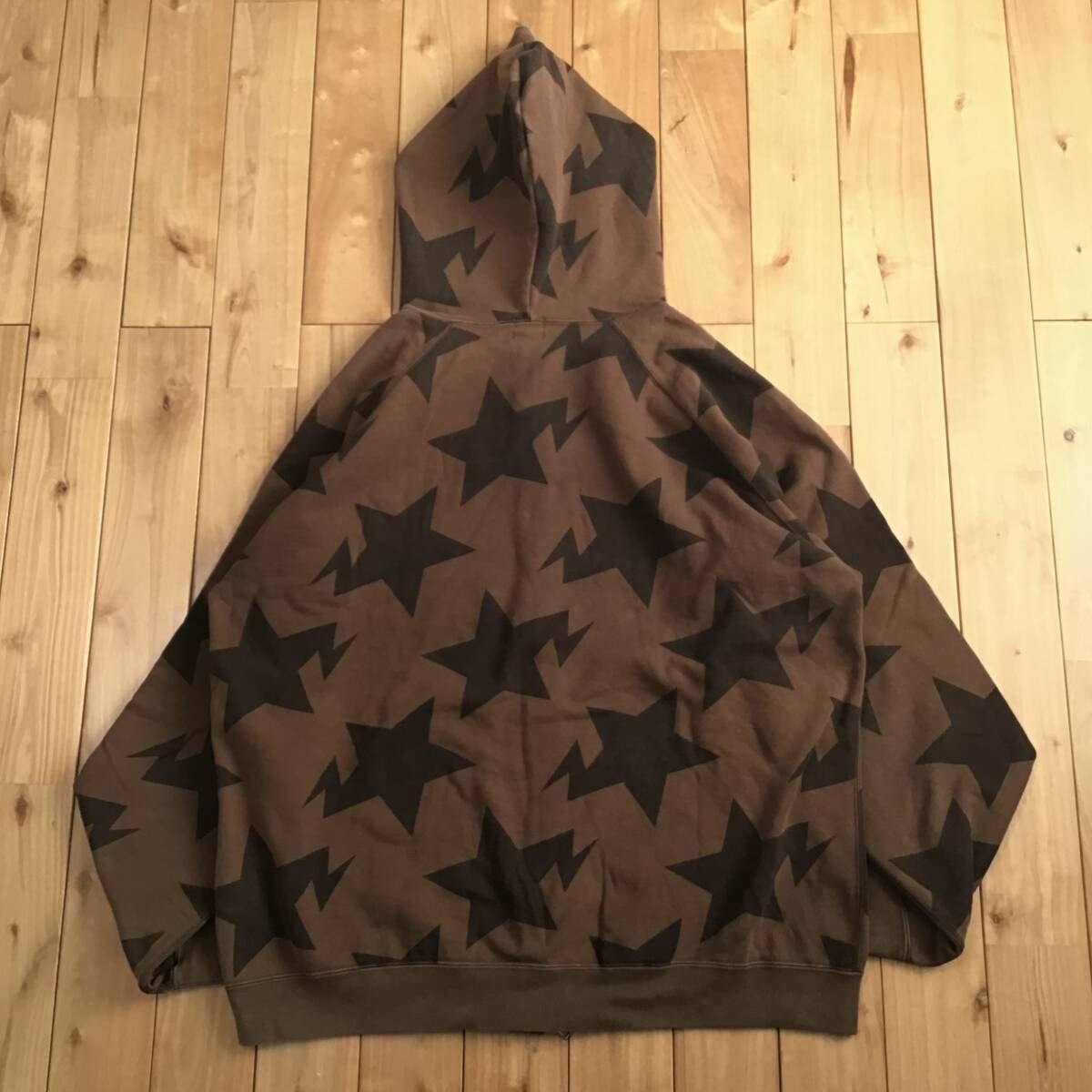 BAPE スター パーカー Lサイズ ブラウン a bathing ape BAPE STA full