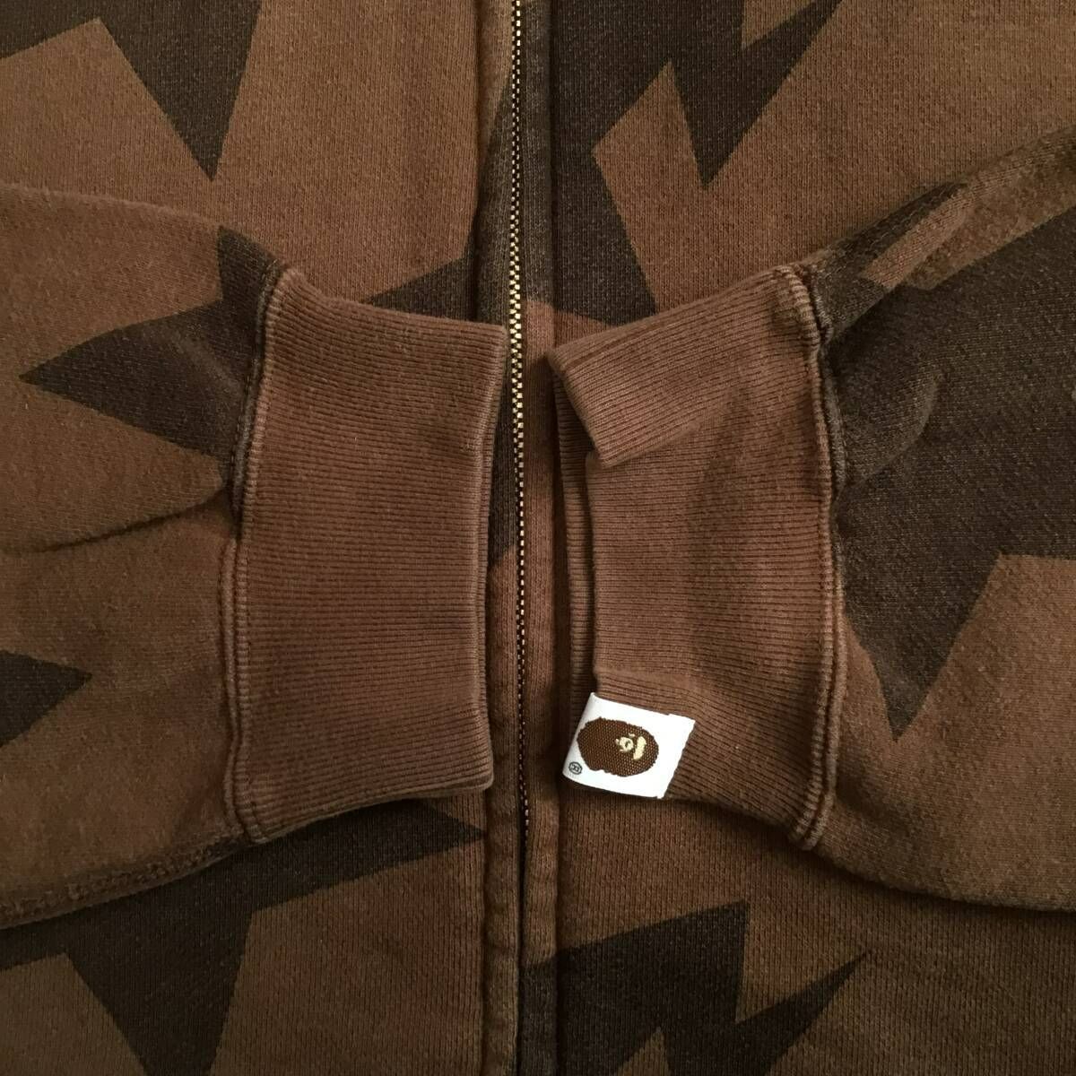 BAPE スターパーカー ブラウン BAPE スター パーカー Lサイズ ブラウン a bathing ape BAPE STA full