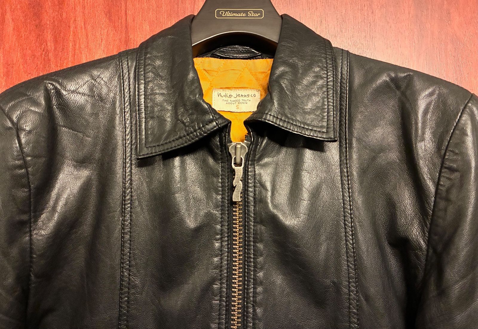 Nudie Jeans Co. ブラックレザージャケット M