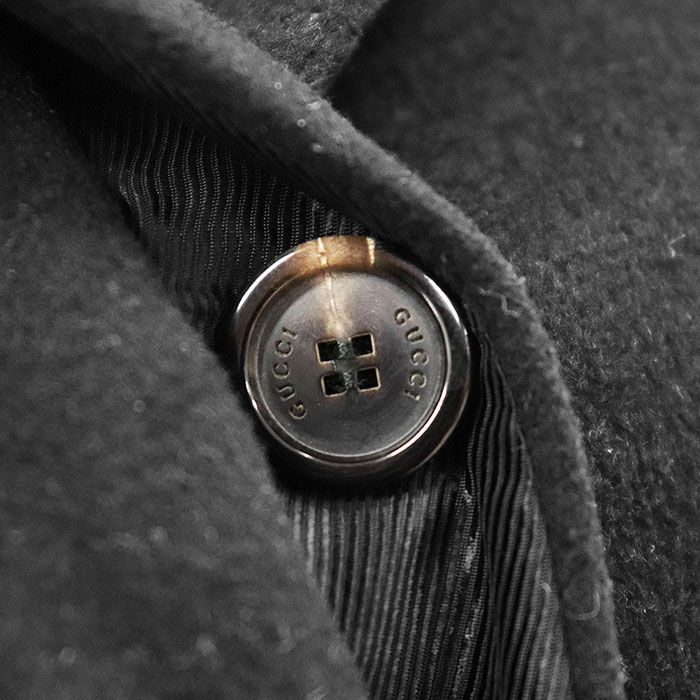 美品】GUCCI グッチ メルトンコート ウール x カシミヤ トムフォード期