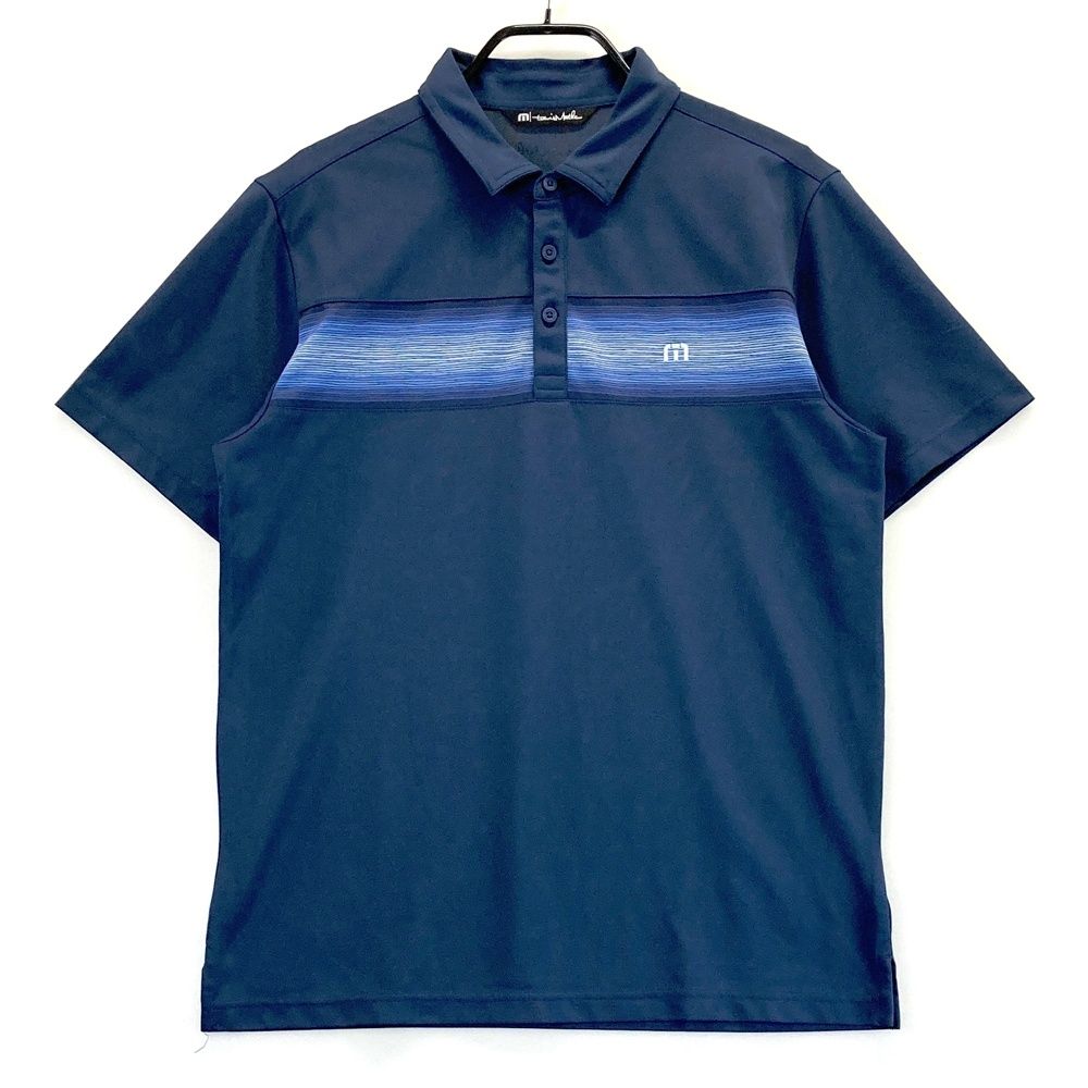 トラビスマシュー　新品ポロ　ネイビー サイズ：L TRAVIS MATHEW トラビスマシュー 半袖ポロシャツ ネイビー系