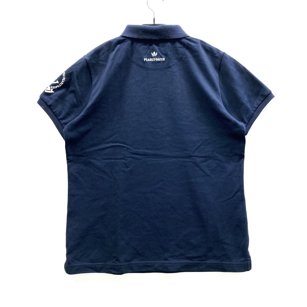 サイズ：2 PEARLY GATES パーリーゲイツ 半袖ポロシャツ ネイビー系