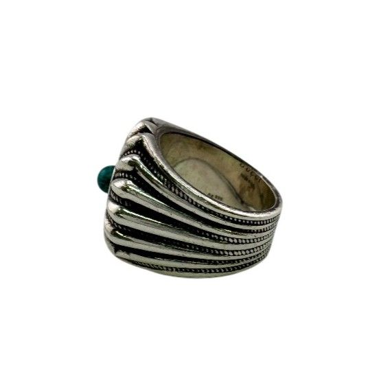 新品未使用　GUCCI　ターコイズ　シルバーリング　18号　フラワー GUCCI シルバー リング フラワーターコイズ