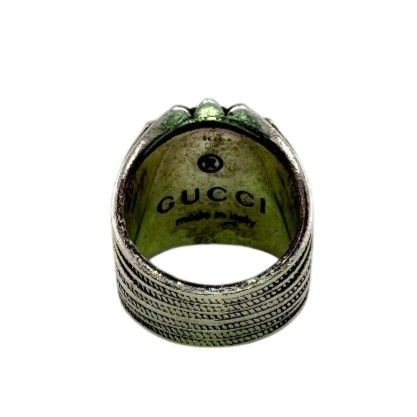 GUCCI グッチ ターコイズフラワー リング・指輪 シルバー ユニセックス