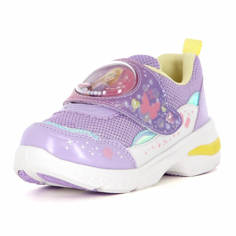 セール，お買い得 ★Disney(ディズニー)光る靴 マジック ★プリンセス ラプンツェル DN C1365LEパープル17.0センチ スニーカー