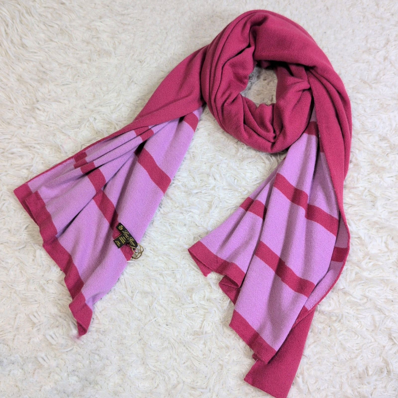 未使用✨️ロロピアーナ Loro Piana カシミヤ100% リバーシブル大判