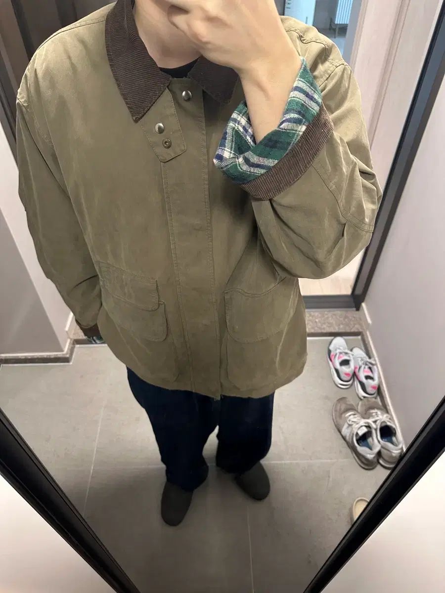 エスピオナージ ハンティングジャケット オリーブグリーン L - メルカリ