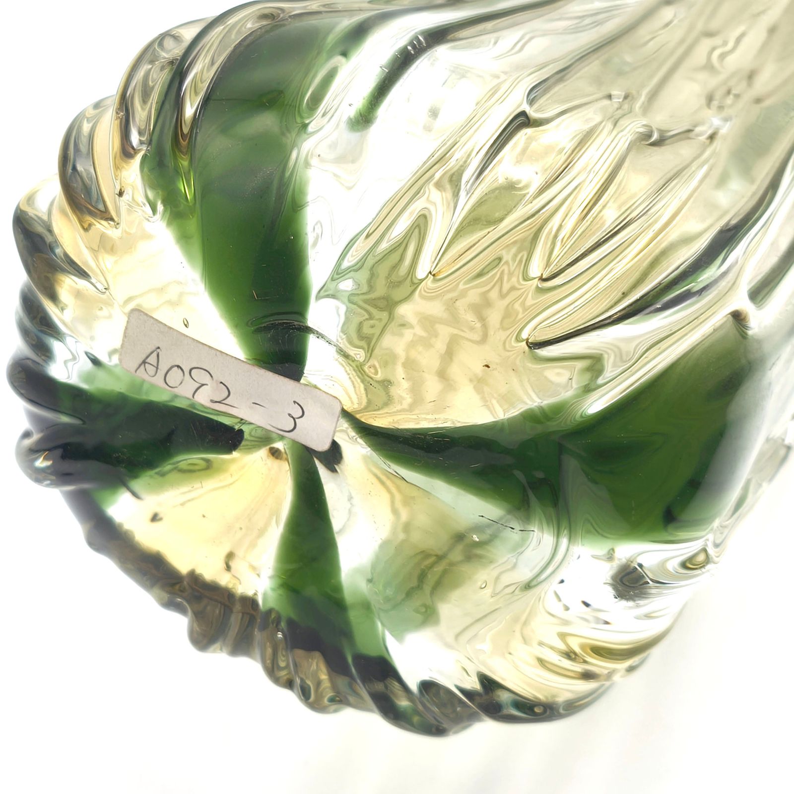 津軽びいどろ・大川薫作・ガラス・花器・オブジェ・フラワーベース