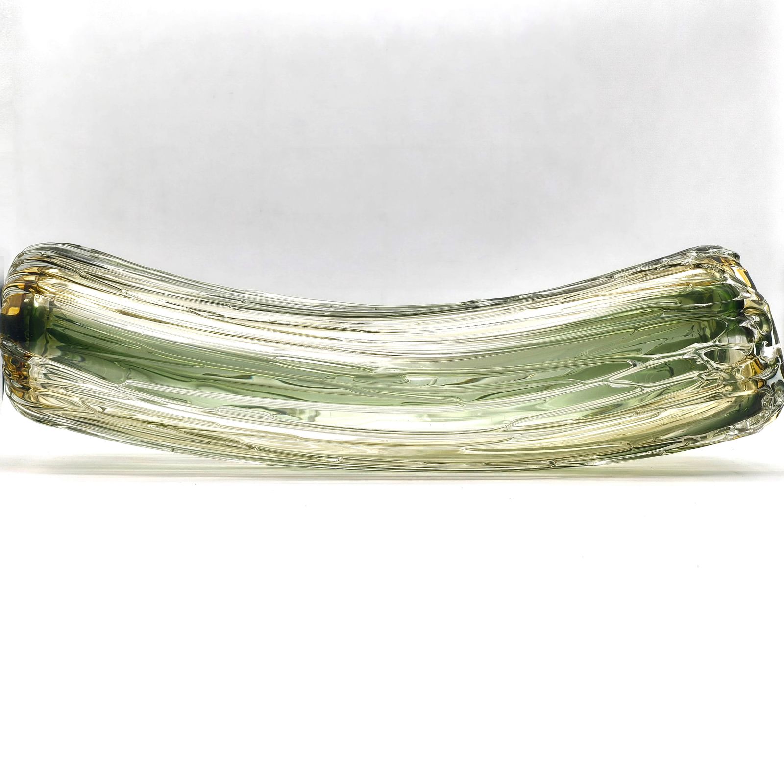 津軽びいどろ・大川薫作・ガラス・花器・オブジェ・フラワーベース