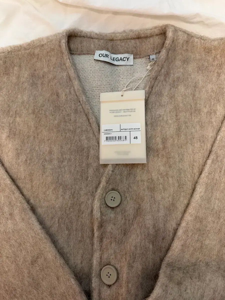 アワーレガシー モヘア カーディガン 48 アンティーク 白 - メルカリ