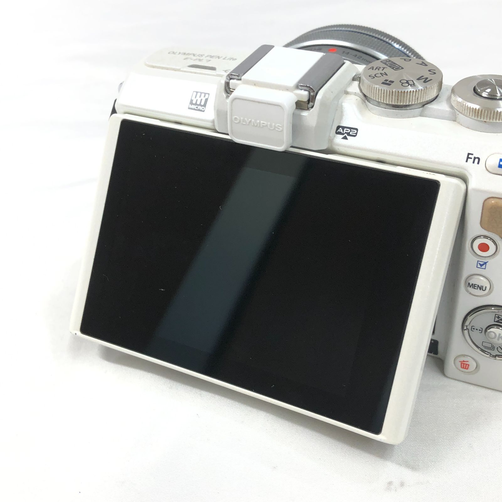 ジャンク】OLYMPUS PEN E-PL7 14-42mm EZレンズキット ホワイト ミラー