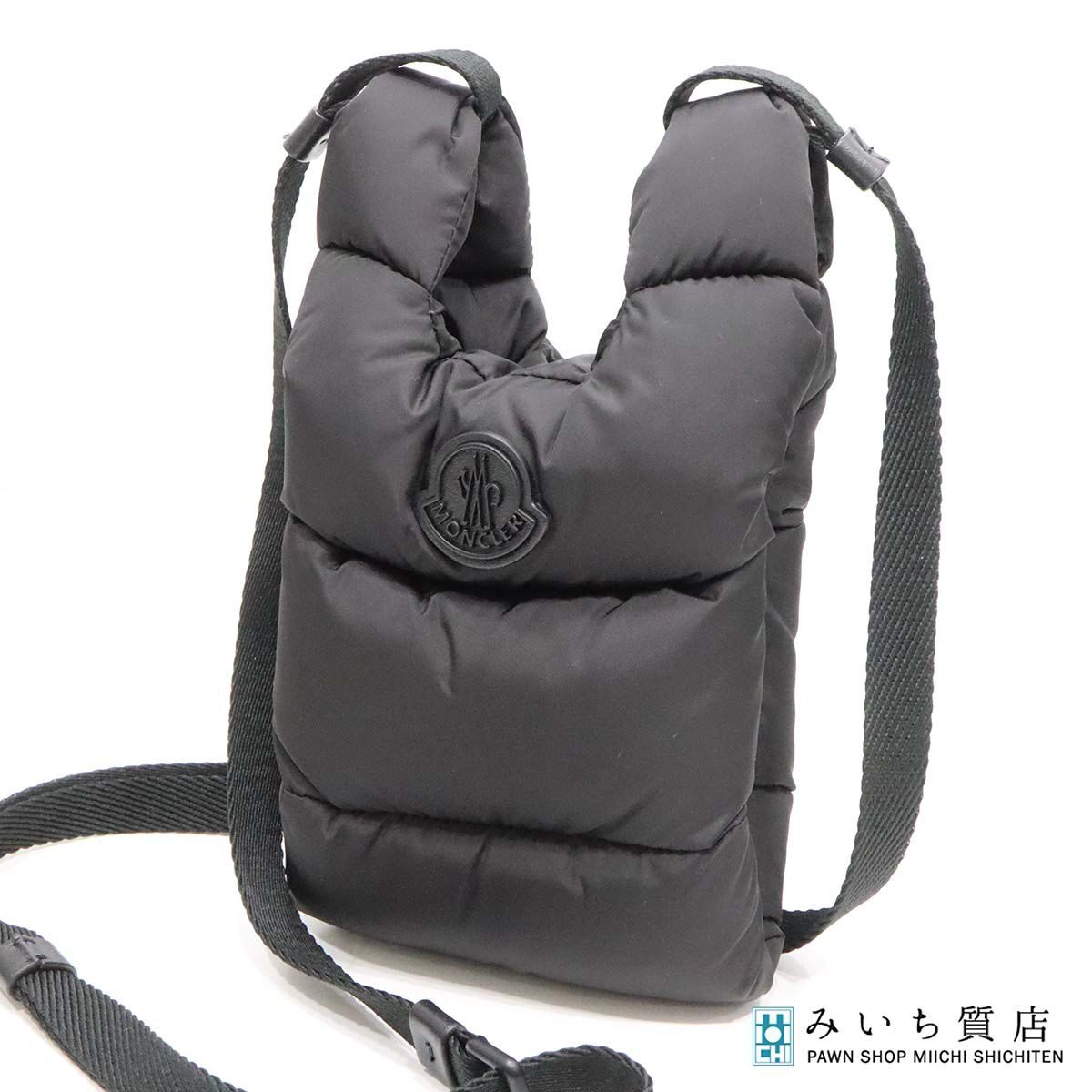 MONCLER モンクレール レジェール トート スモール ショルダーバッグ クロスボディバッグ 5 L 00012 M 2170 黒 H 21290