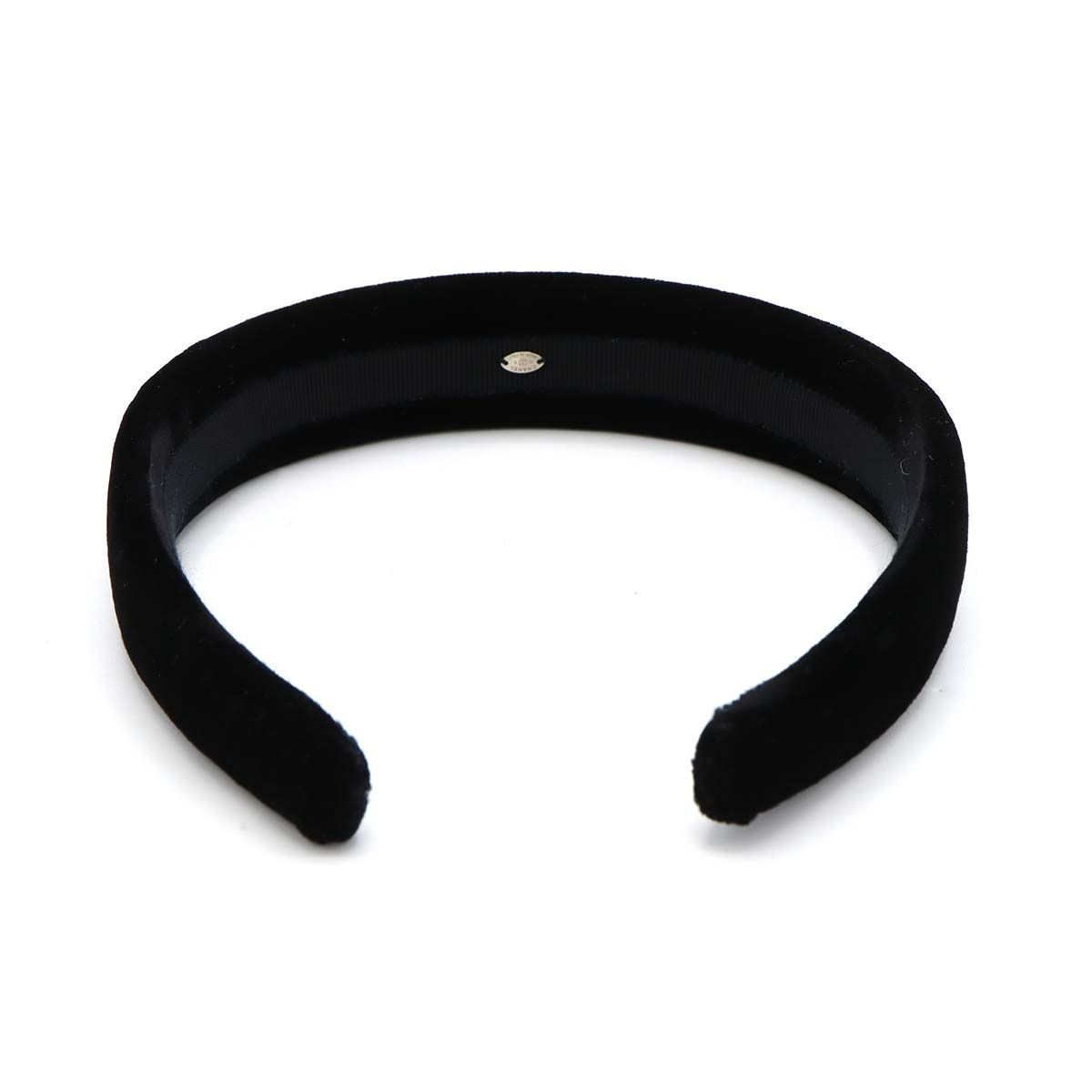 CHANEL シャネル カチューシャ ベロアカチューシャ ブラック 黒 未使用