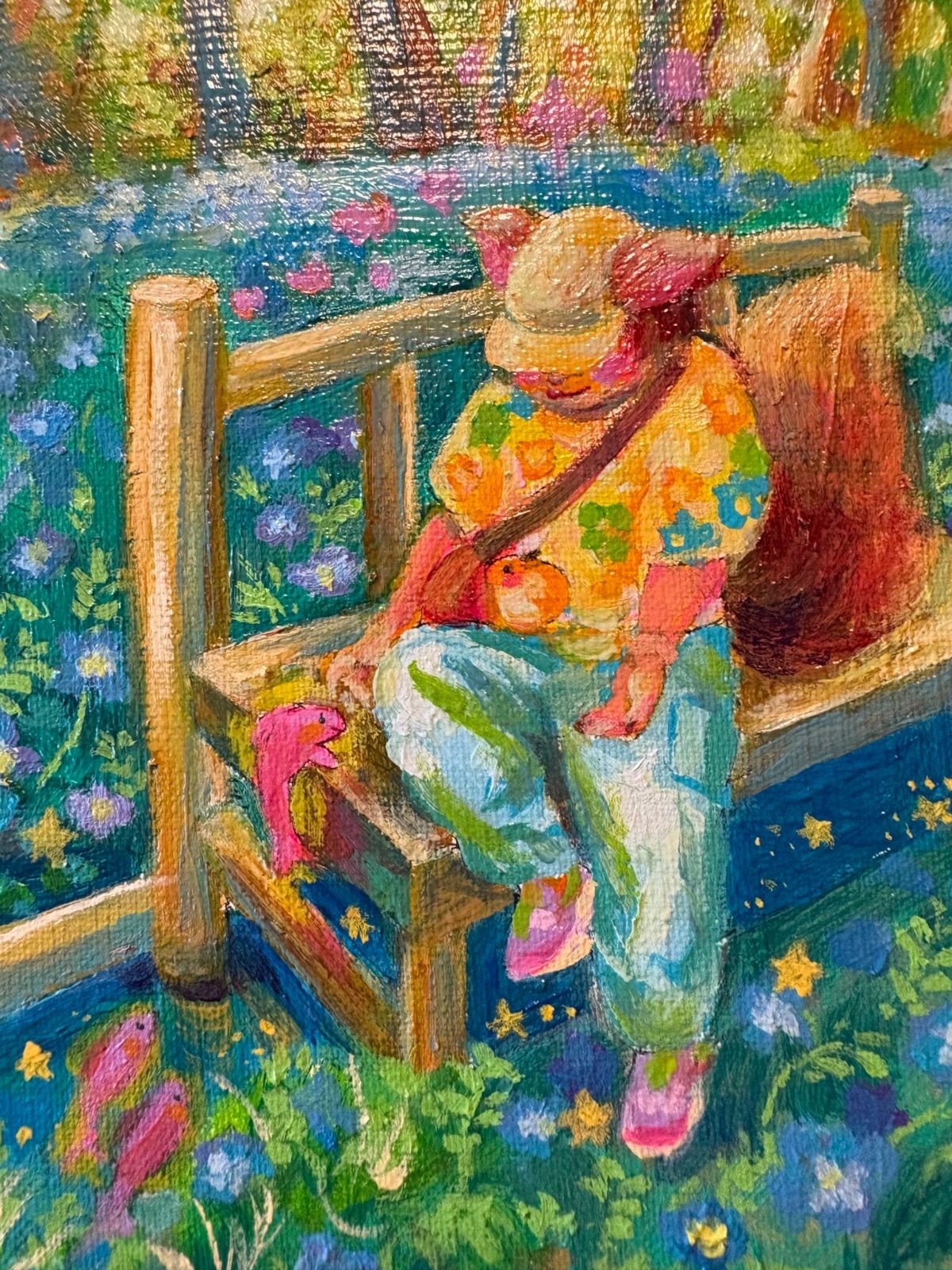 Nemophila」/油彩/キャンバス/SM/原画 - メルカリ