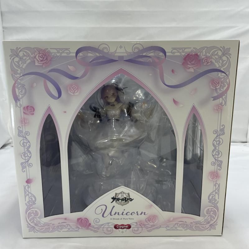 中古】開封)Claynel ユニコーン 純白なる夢の誓い 1/7スケール