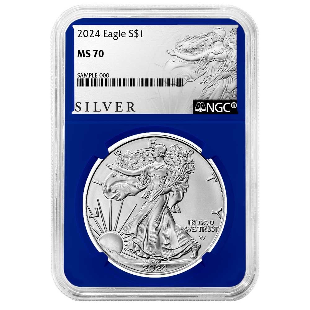 2024年 1ドル アメリカン シルバー イーグル NGC MS70 ALSラベル