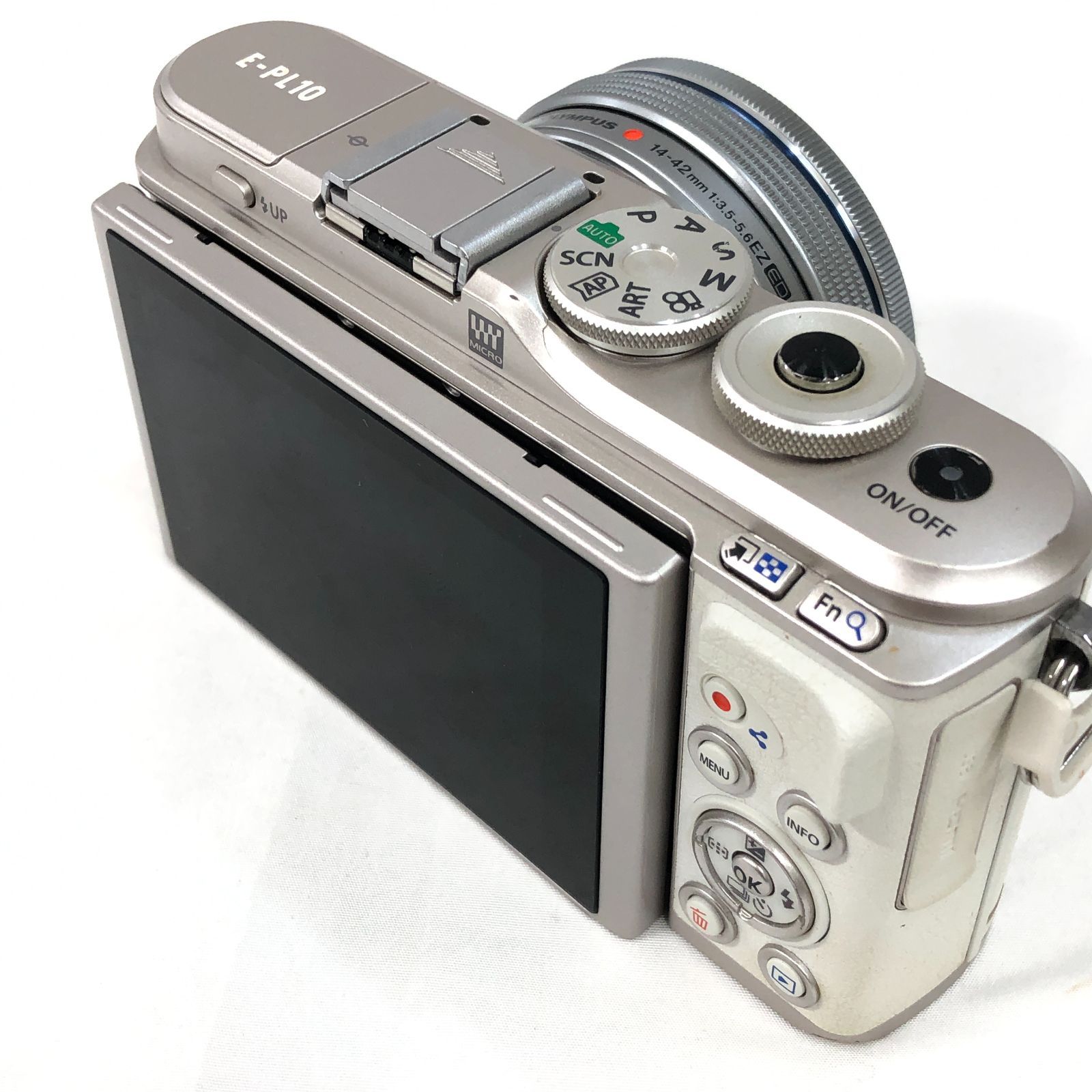 ジャンク】OLYMPUS ミラーレス一眼カメラ PEN E-PL10 14-42mm EZレンズ