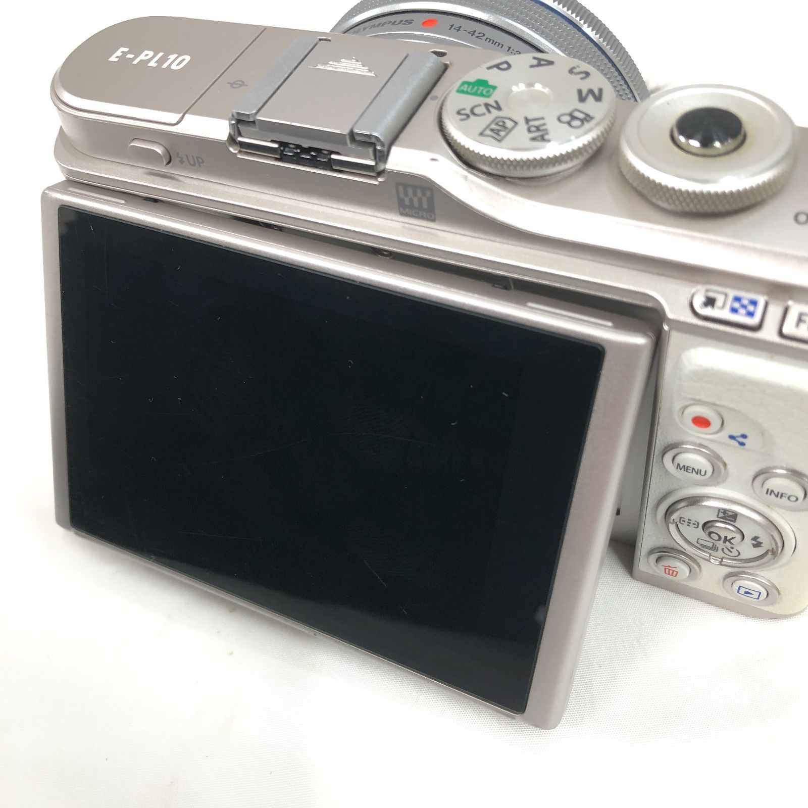 ジャンク】OLYMPUS ミラーレス一眼カメラ PEN E-PL10 14-42mm EZレンズ