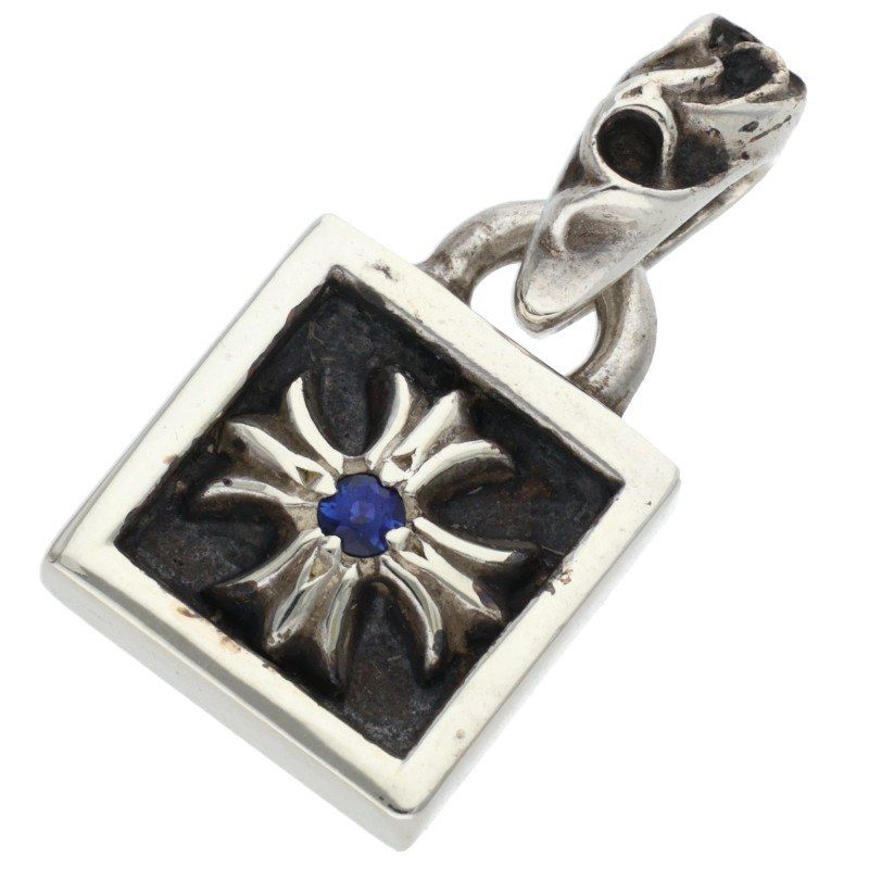 フレームドCHプラスチャーム サファイア クロムハーツ FRAMED CH PLUS 1SAP/フレームドCHプラス 1サファイア