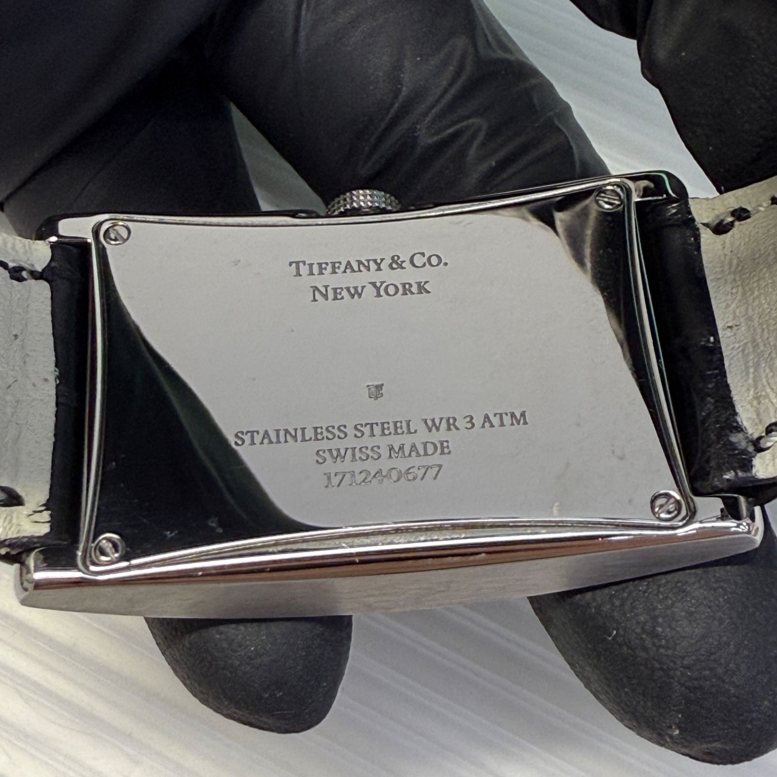 電池交換済み☆ティファニー イーストウエスト☆Tiffany＆Co. クオーツ