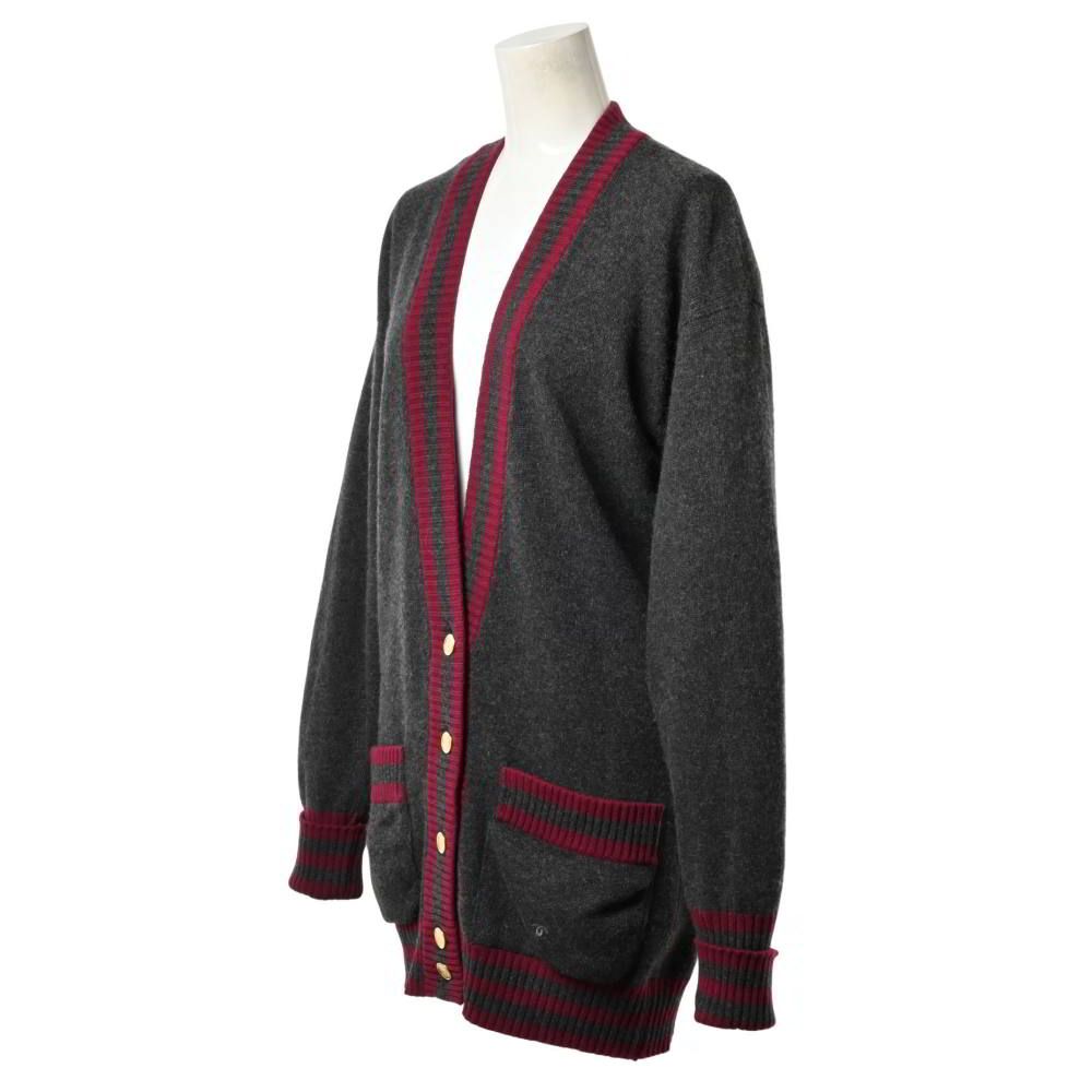 CHANEL スコットランド製 カシミヤ ニット カーディガン ココマーク