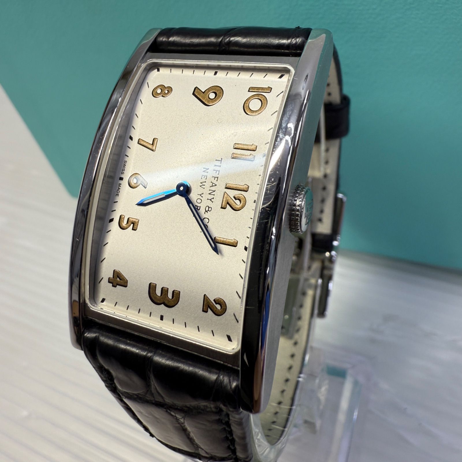 電池交換済み☆ティファニー イーストウエスト☆Tiffany＆Co. クオーツ