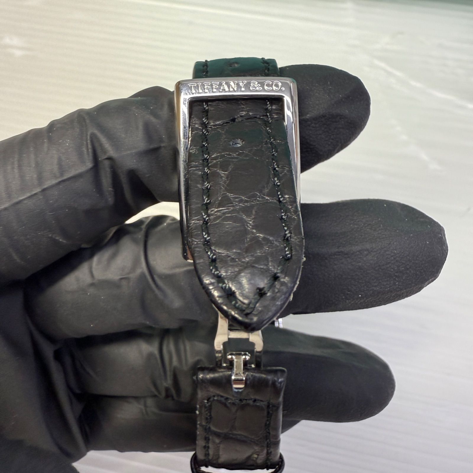 電池交換済み☆ティファニー イーストウエスト☆Tiffany＆Co. クオーツ