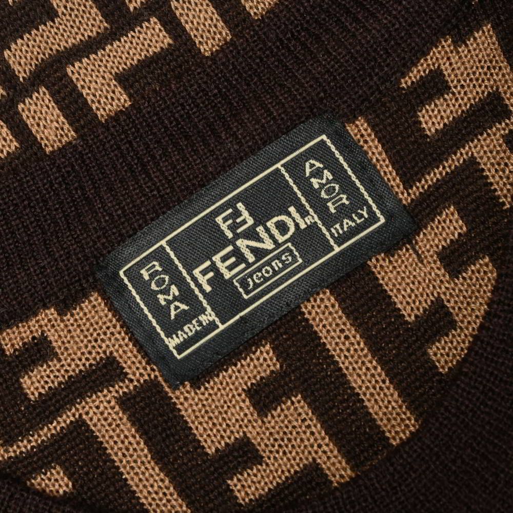 FENDI ヴィンテージ ズッカ柄 ウール混 半袖 ニット - メルカリ