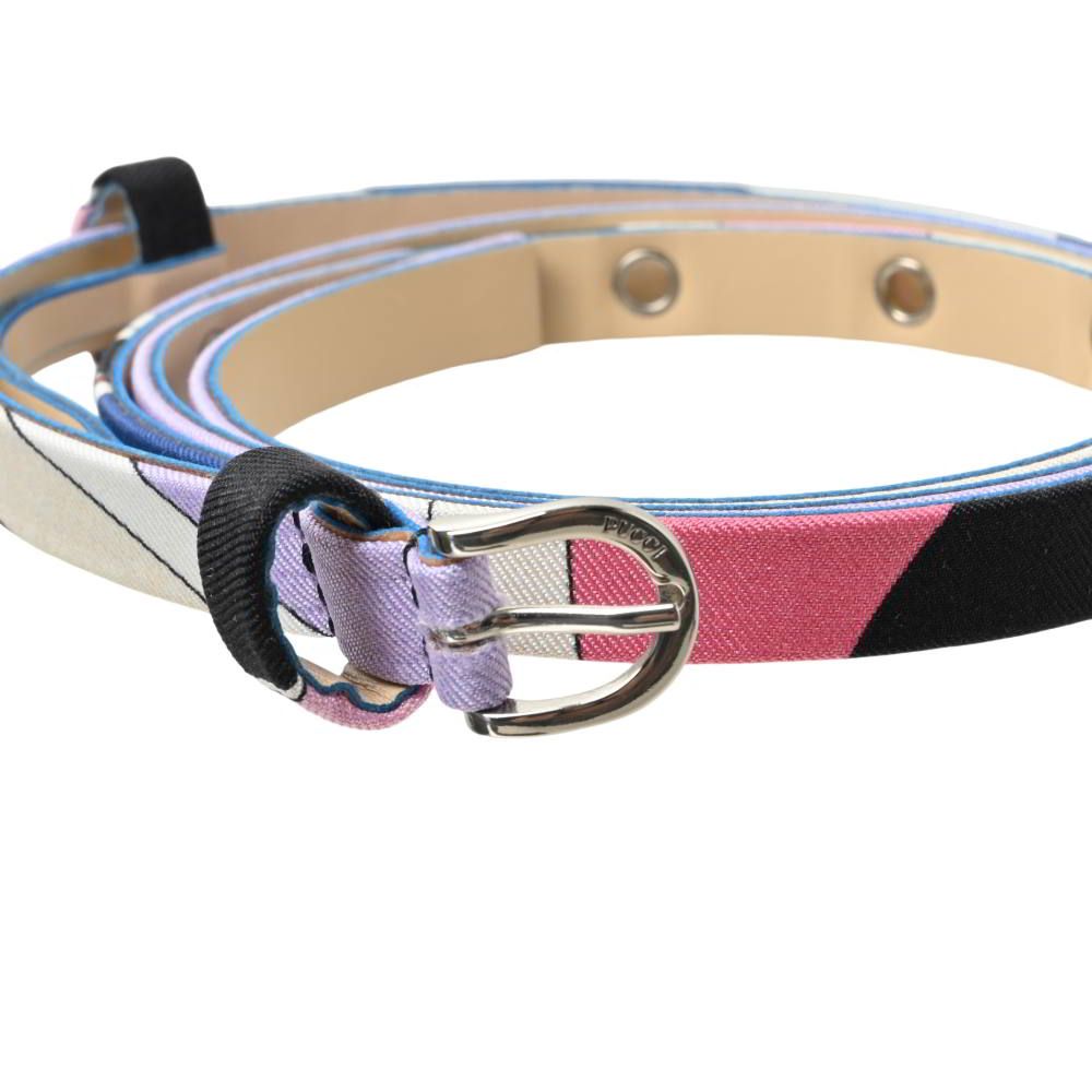 EMILIO PUCCI プッチ柄 ナロー ベルト - メルカリ