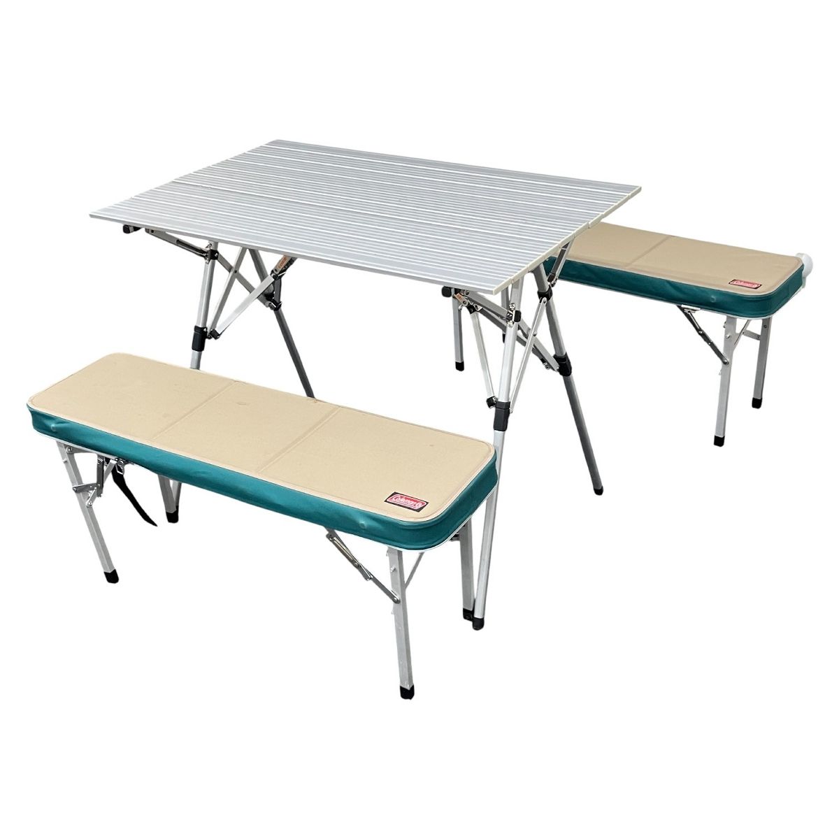 コールマン ナチュラルモザイクリビングテーブル 140 3つ折り Amazon