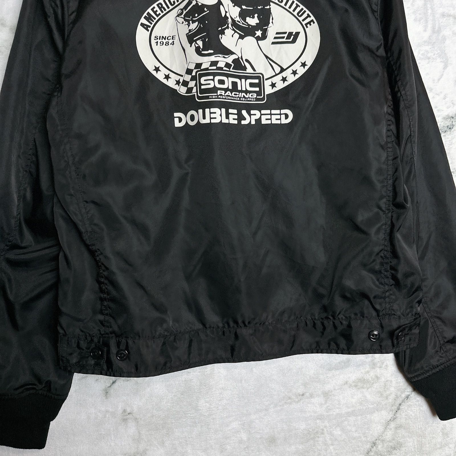 HYSTERIC GLAMOUR 日本製 ナイロンジャケット M ブラック レーシング