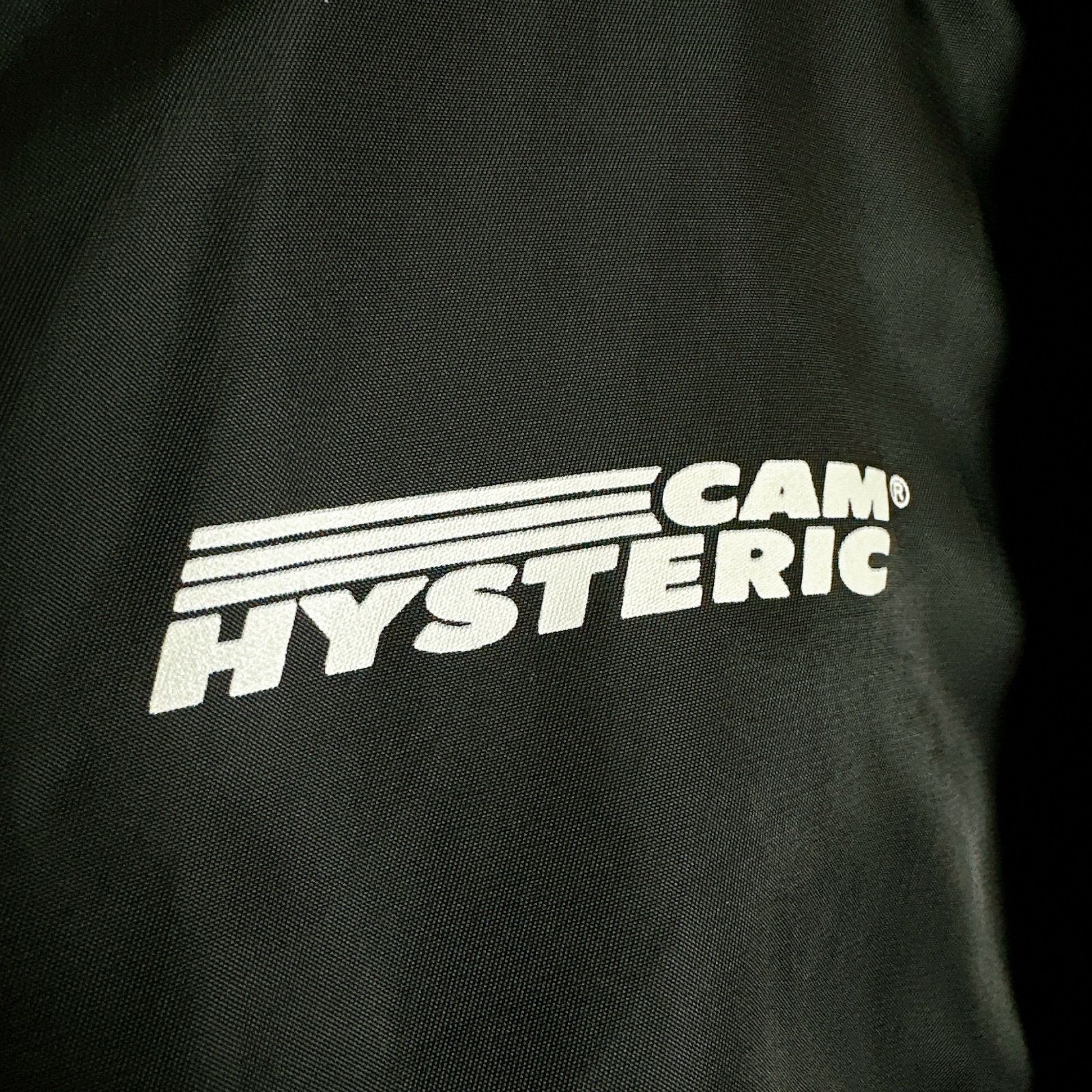HYSTERIC GLAMOUR 日本製 ナイロンジャケット M ブラック レーシング