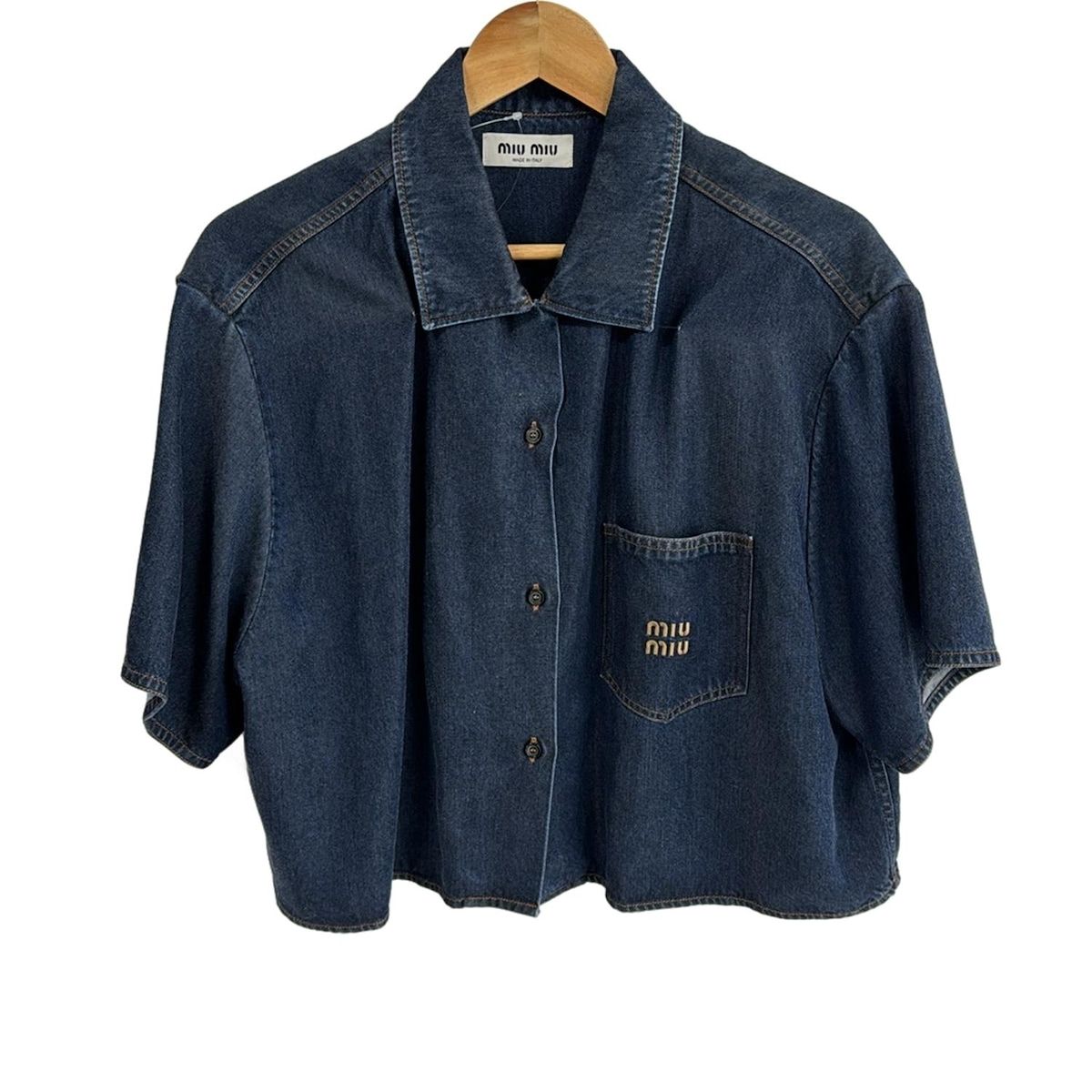 miumiu(ミュウミュウ) 半袖シャツブラウス サイズ38 S レディース美品