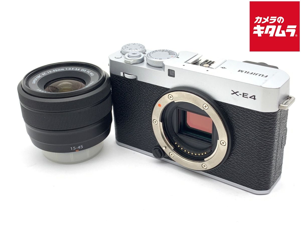 中古】 【並品】 フジフイルム X-E4 XC15-45mmレンズキット シルバー
