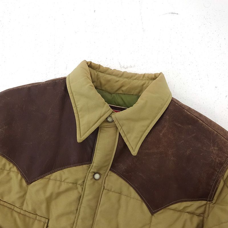 [used] sugarcane ダウンジャケット レザー M 三重店】SUGAR CANE レザーヨークダウンジャケット SC10546 サイズ:M