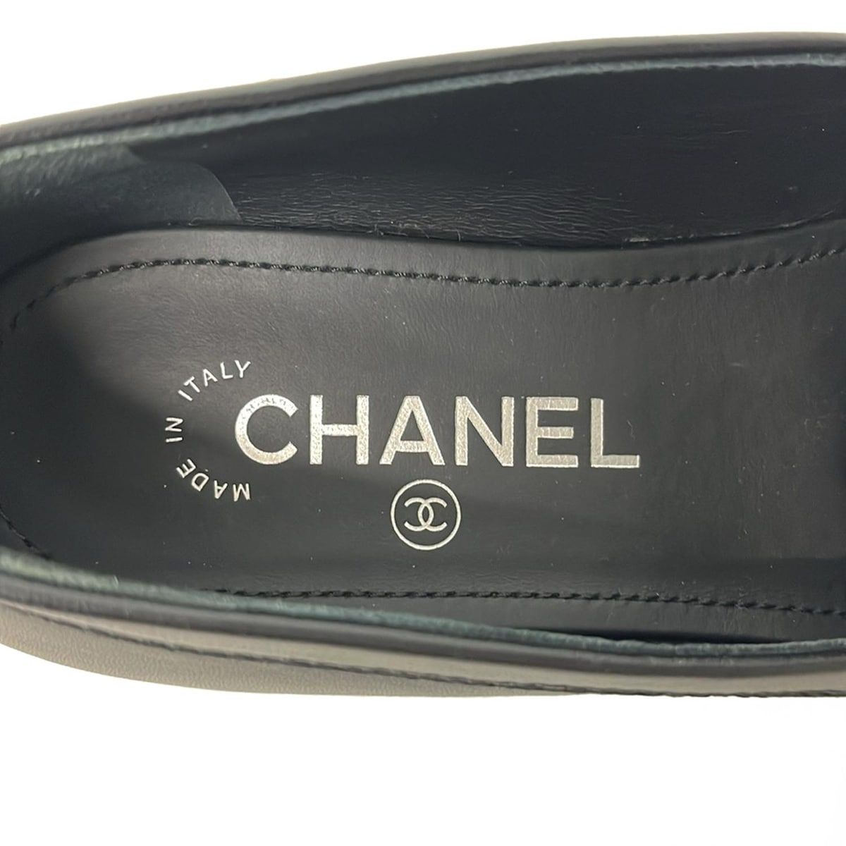 CHANEL(シャネル) ローファー 37 C レディース G35067 黒 ココマーク